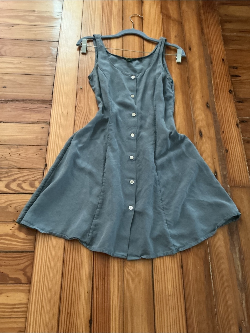 Vintage JCREW 100% Silk Button Up Dress